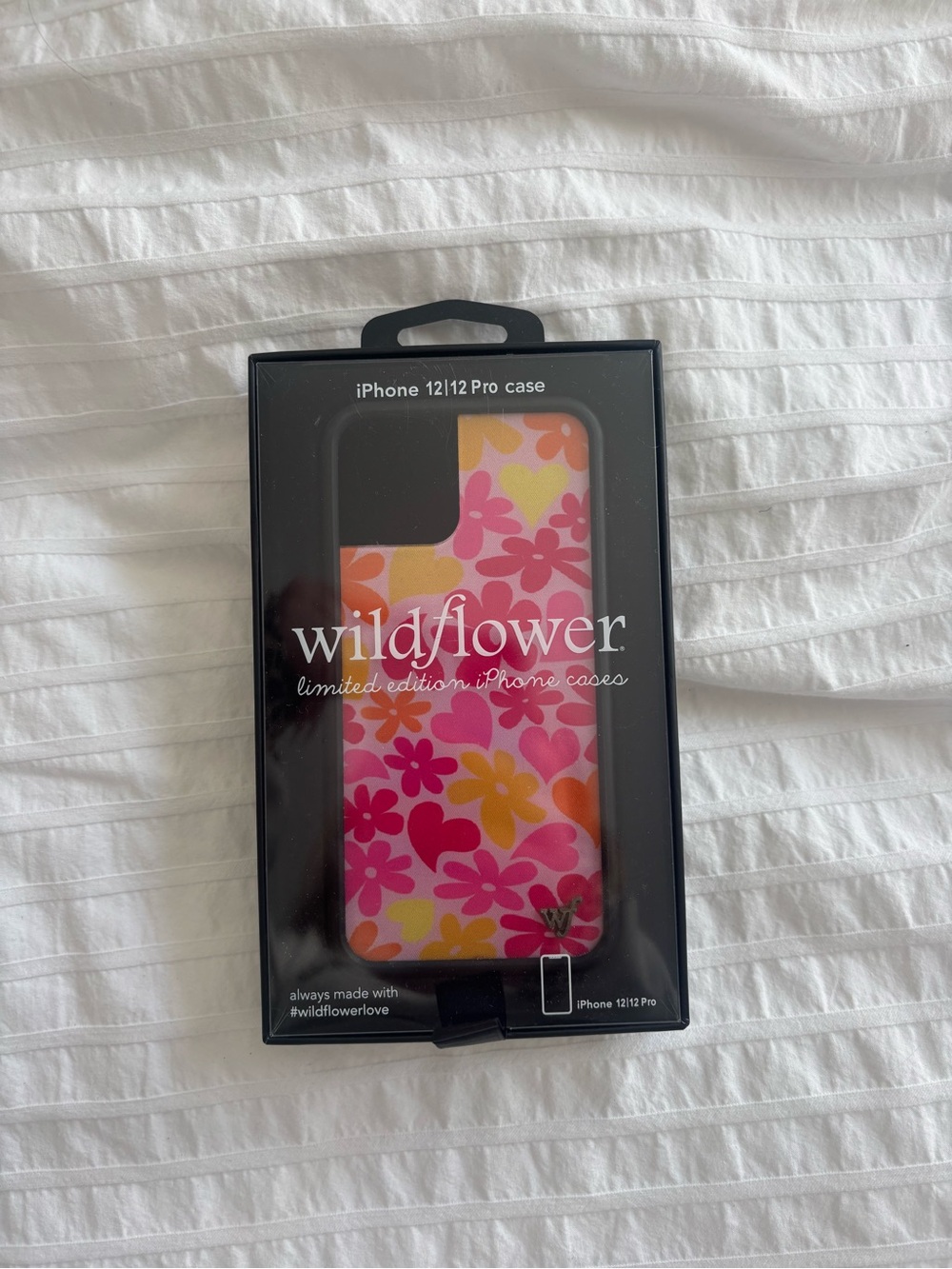 Wildflower Floral iPhone 12/12 Pro Case - Pink, Yellow & Orange
